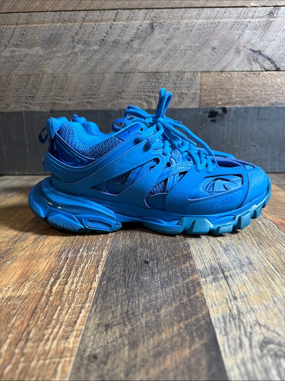 Balenciaga Track Sneakers Blue Monochrome Size EU 40 US 7 Luxury Designer Shoes - Picture 7 of 13